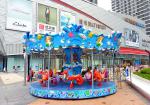 24 Riders Kids Riding Carousel Children Amusement Rides Kiddie Horse 6.5M Height