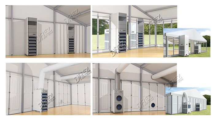 25HP Outdoor Tent Air Conditioning Systems 72.5KW Cooling Capacity 22 Ton Packaged Type