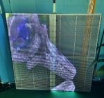 1/4 scanning TL8.93mm 79% Transparent LED Screen Shopping mall glass building