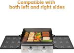 Heavy Duty Grill Side Shelf Griddle Accessories High Carbon Steel Griddle Side