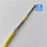 12 Cores Single Mode Spiral Armored Fiber Cable 7.5mm Yellow LSZH FTTH Rodent
