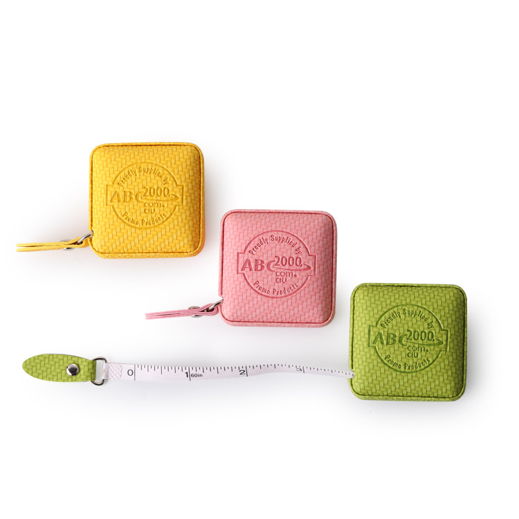 Customized Colour Round Square Rectangle Retractable Tape Measure With 12mm Blade