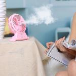 Mist Cooling air Fan China factory hot selling rechargeable outdoor portable