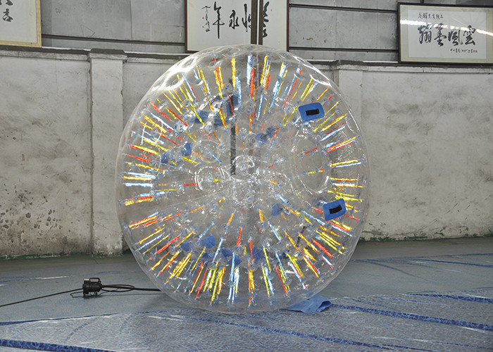 Waterproof Outdoor Inflatable Toys Shining Adult Hamster Ball / Zorb Ball