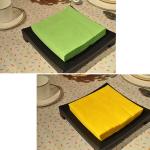 100 Count 2Ply Paper Beverage Napkins Sunshine Yellow Color
