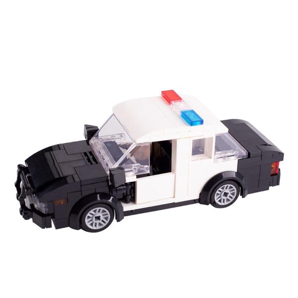 MOC City Police Department Street View Mini Figures Car Thief Puzzle Assembled