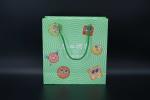 Multicolored Printing Kraft Cookie Paper Bag Hygienic PP Rope Handle