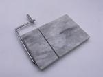 Round Feet Natural Marble Cheese Slicer Hand Tool Anti Slip