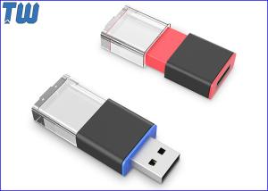 Wholesale Sliding Crystal LED Light On 3D Laser Logo 4GB USB Flash Pen Drive from china suppliers