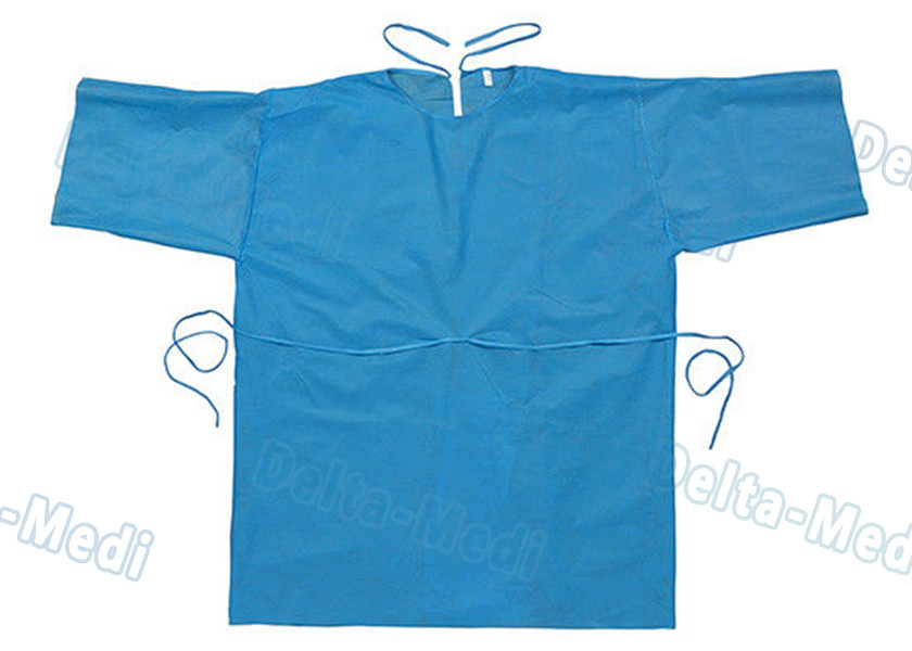 Disposable Blue Adult Disposable Protective Apparel Patient Dressing Large Size