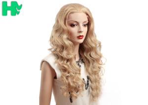Wholesale Fashion Prom Charming Curly Long Synthetic Wigs Blonde Hair Color from china suppliers