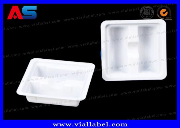 White Color Plastic Tray To Hold 2× 2ml Vial For Semaglutide Packaging MOQ