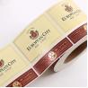 Buy cheap High Quality Custom Printed Adhesive Rolled Wine Bottle Labels For Glass Bottles from wholesalers