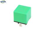 Non Waterproof Green Cover 12V 30A Automotive Relay , 12 Volt 30 Amp Relay 8