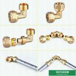 Customized Logo Brass Color PEX Brass Fittings Screw Fittings Middle Weight
