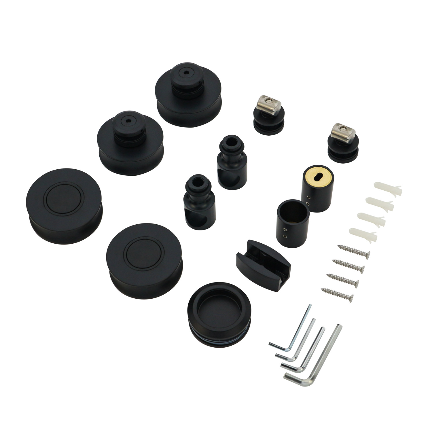 Stainless Steel Glass Sliding Door Accessories Square Type Durable and Budget-friendly