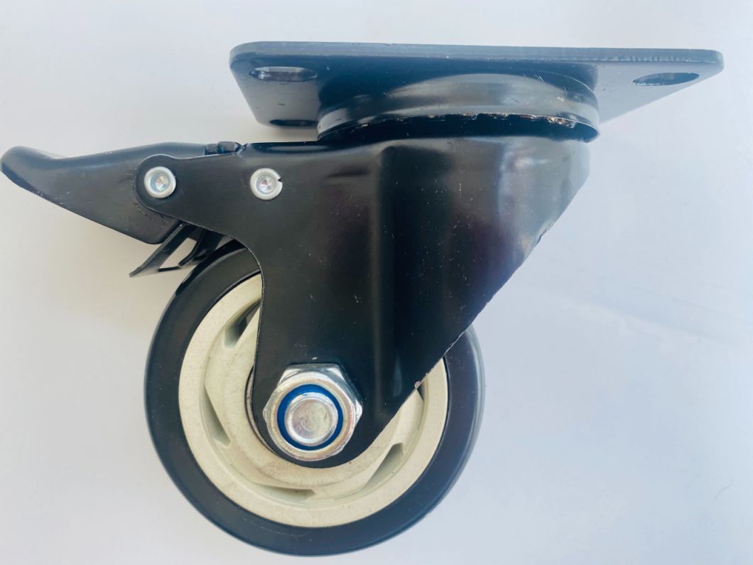 2.5inch 3inch 4inch Industry Duty Black PU/PVC Caster Wheel