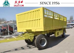 Wholesale 30FT 2 Axle Storehouse Pulling Flatbed Trailer For Africa , Mechanical Suspension from china suppliers