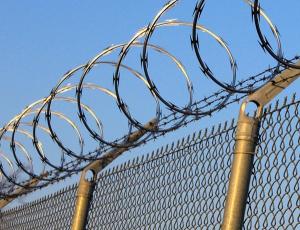 Wholesale Zinc Coated Galvanized Steel Chain Link Fence Application With Razor Barbed Wire from china suppliers