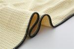 yellow color microfiber microfibre waffle weave sports towels with pockets