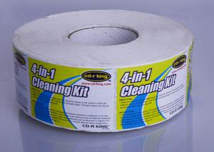 Wholesale Customized glossy waterproof adhesive sticker label roll for cleaning kit packaging from china suppliers