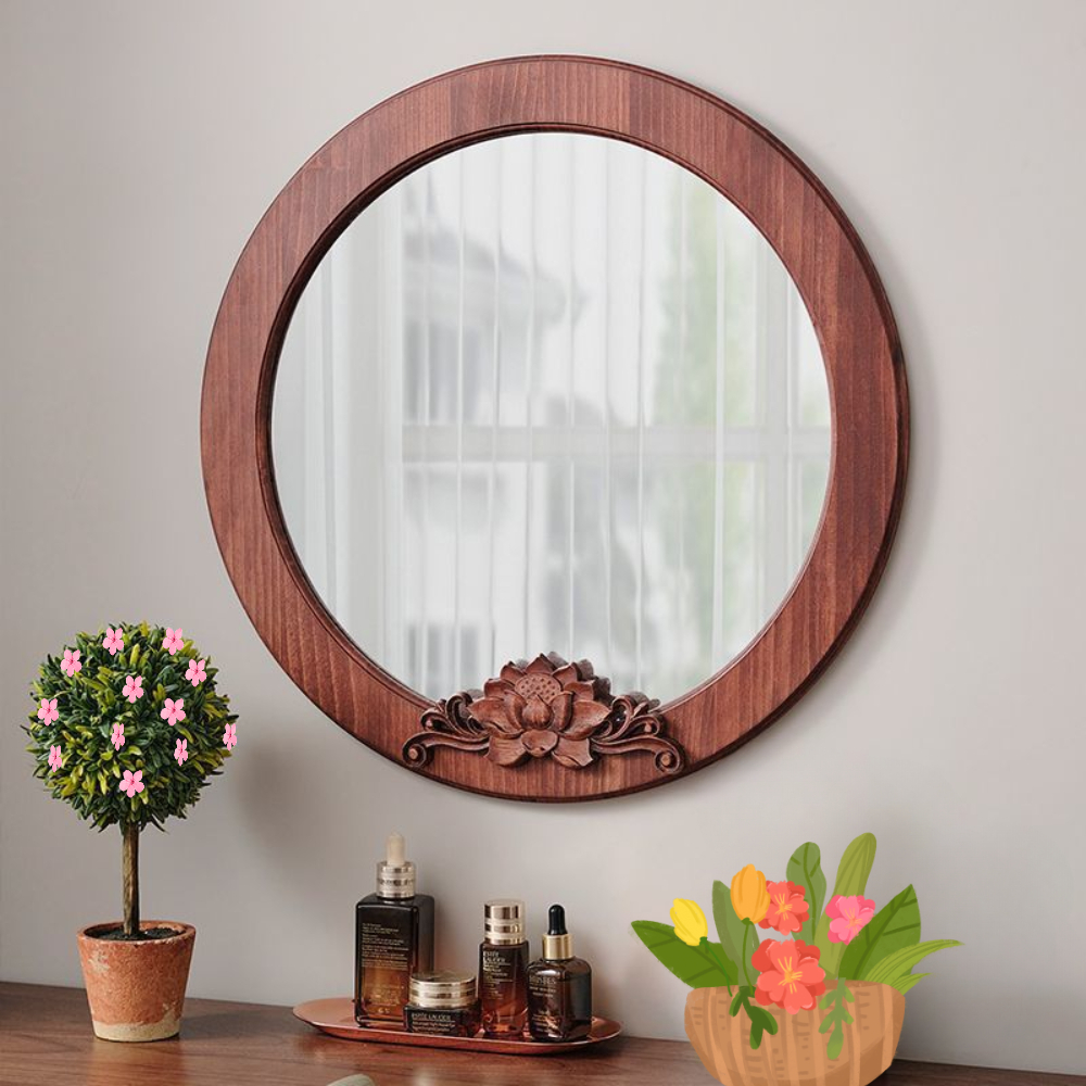 Full Length Arch Rustic Framed Wall Home Decor Wooden Frame For Floor Length Mirror