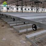 Agricultural Commercial Indoor Mesh Wire Greenhouse Grow Table Rolling Bench For