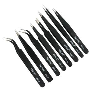 Wholesale Eyelash Extension Tweezers VETUS Pink Tweezers High ESD Anti - Static Sturdy And Durable Lash Tweezer from china suppliers