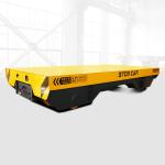 Motorized Cable Drum Steel Coil Rail PLC Controlled Battery Transfer Cart