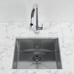304 Grade Single Bowl Square Handmade Kitchen Sink 400*400*200mm