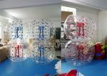 Commercial Outdoor Inflatable Toys Red Dot / Blue Dot Human Sized Soccer Ball 1