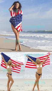 Wholesale 70*140cm(27''*55'')Cotton Canadian flag American flag British flag Summer Beach Towel from china suppliers