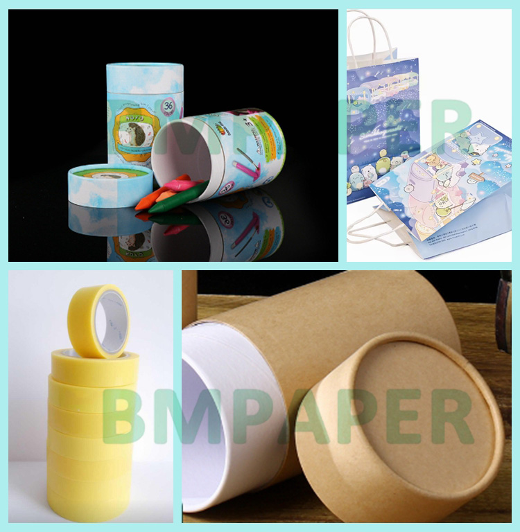 200gsm Uncoated White Kraft Paper For Tea Can Packing High Strength 1020mm
