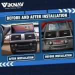 Viknav Car Waterproof Double Din Radio 12.3 Inch GPS System For BMW X5 X6 E70