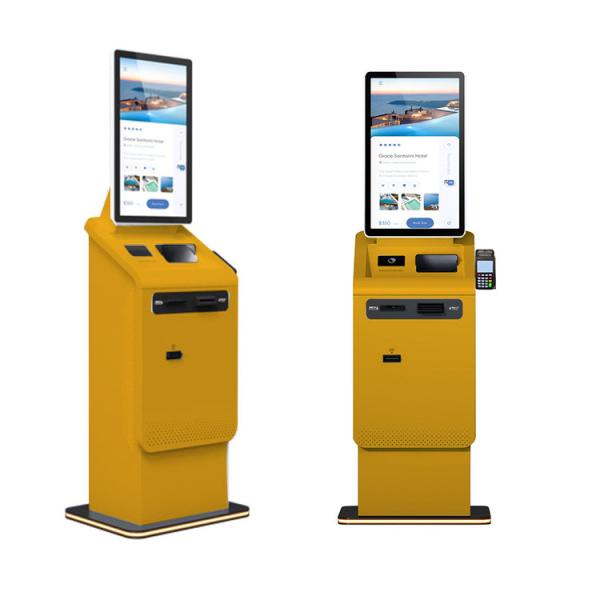Self Payment Kiosk Card Dispenser Cash Register Scanning Currency Exchange