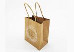 Brown Craft Paper Shopping Bags Printed Matte Lamination Surface For Jewelry
