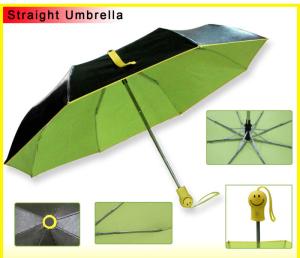 Wholesale Happy Smile Face Auto Open Umbrella High Anti UV Light Weight 3 Fold Umbrella from china suppliers