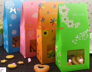 Wholesale Food Paper Bags Direct Supplier for Bakery with Clear Window, Grease-proof Bakery OPP Window Paper Bags, bakery pack from china suppliers