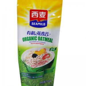 China Laminated Material Ziplock Bag For Frozen Fruit And Oats Packaging Bags on sale