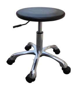 Wholesale Black PU Leather Lab Chairs With Wheels 400 - 600mm Adjustable Height from china suppliers