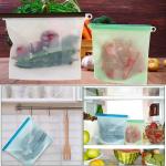 Eco Friendly Waterpoof Leakproof Snack Reusable Silicone Food Storage Bag
