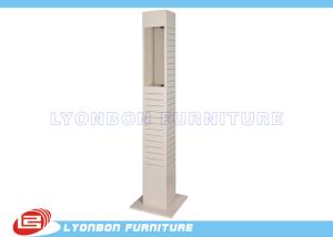 Wholesale Customized MDF Slatwall Display Stands with acrylic door / pained finished from china suppliers
