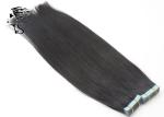 Seamless Tape In Hair Extension with Silky Straight Natural Black 7A Human Remy