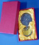 Metal keychain, keychain box, leather keychain box, printing logo