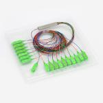 2x16 Steel Tube 1m SC APC Passive Fiber Optic PLC Splitter