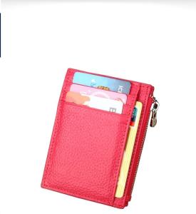 Wholesale 40g EN17 PU Card Holder Leather Zipper Rfid Blocking 11x8.5x1.5cm from china suppliers