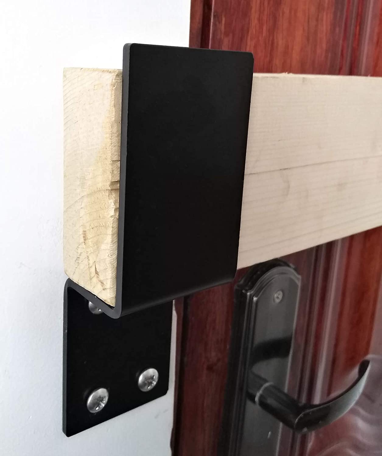 Powder Coated Heavy Duty Open Bar Security Holder Bracket for Standard 2 X 4' Lumber