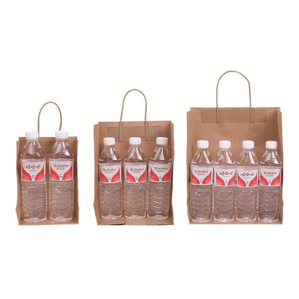 Patch Handle Recyclable Paper Bag Restaurant Takeout Food Delivery Paper Bag