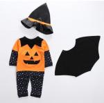 Kids Clothes Children Halloween Pumpkin Infant Bodysuit Jumpsuit Toddler Long