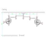 Double Arm Ceiling Mounted Surgical Light In Hospital Operation Room CE